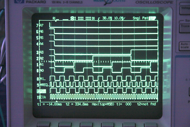 Z80 tester running 3